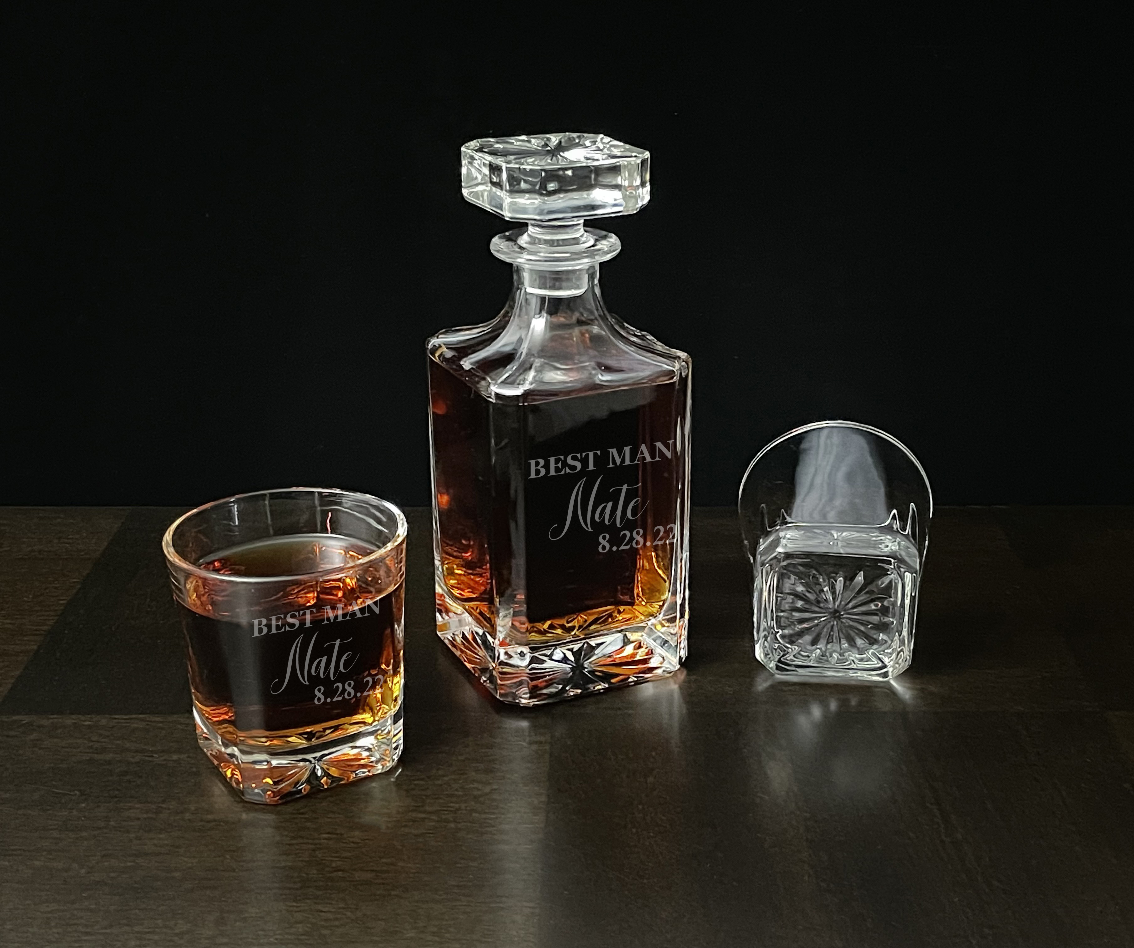 Classic Best Man Engraved Whiskey Decanter