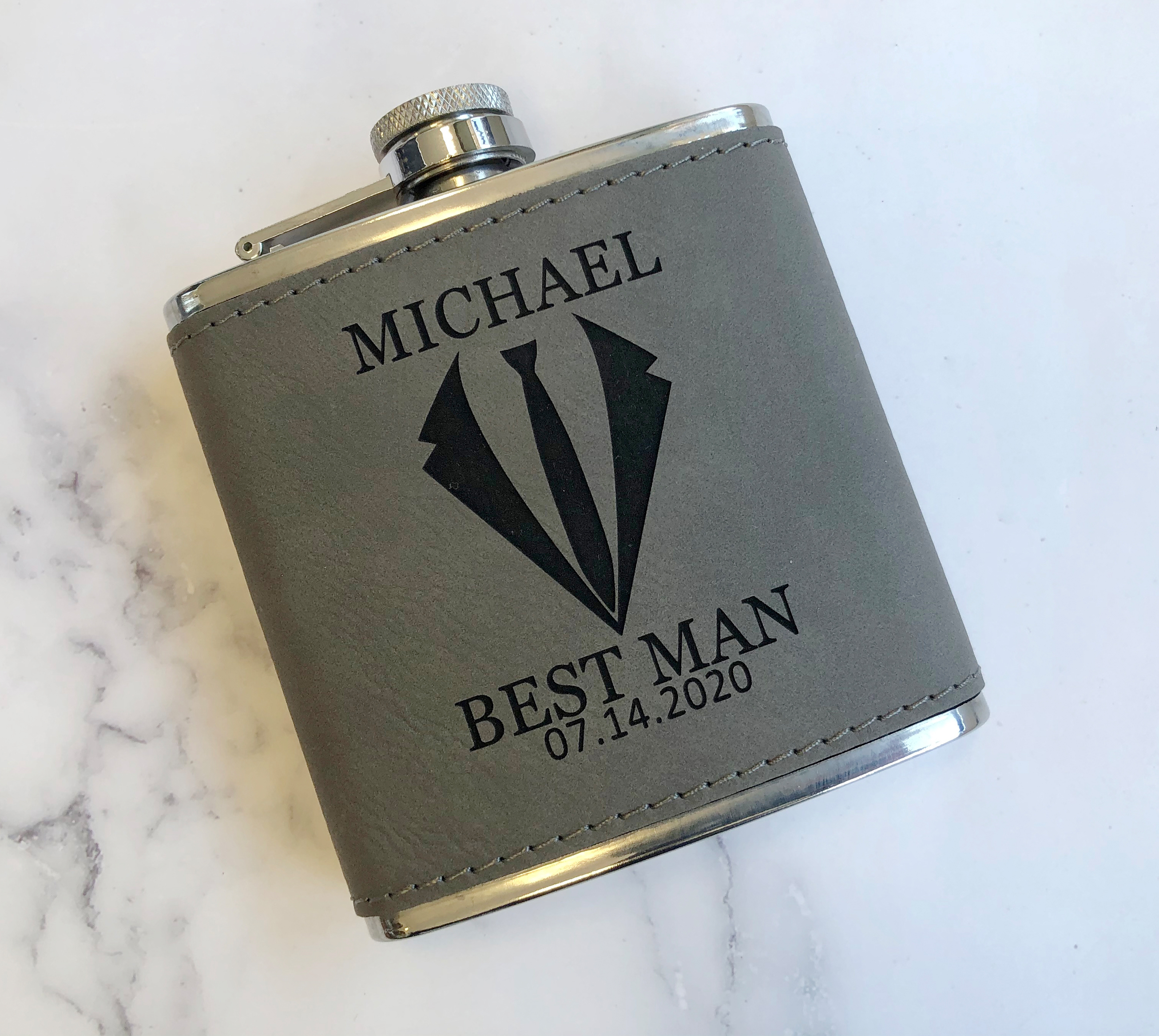 Personalized Flask for Best Man